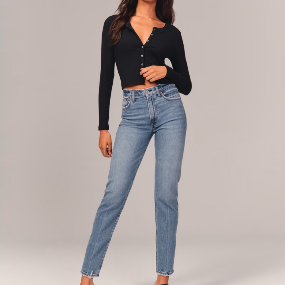 Abercrombie High Rise Mom Jeans
